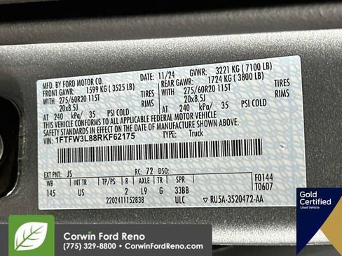 Certified 2024 Ford F150 XLT w/ Equipment Group 302A MID AWD/4WD image 35