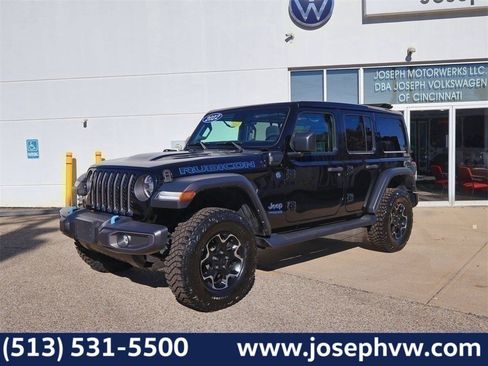 Used 2022 Jeep Wrangler Unlimited Rubicon 4xe w/ Safety Group image 1