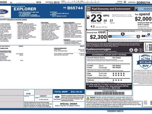 Used 2025 Ford Explorer ST-Line w/ ST-Line Street Pack image 39