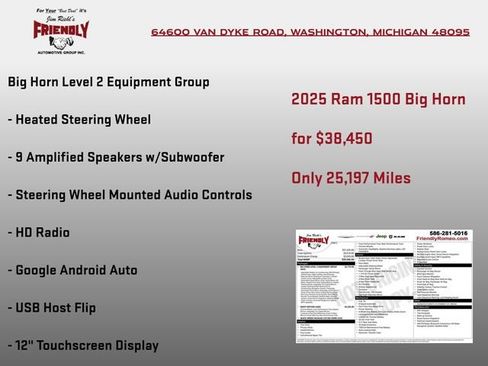 Used 2025 RAM 1500 Big Horn AWD/4WD image 7