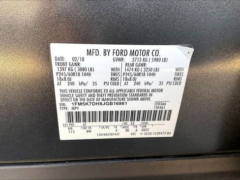 Used 2018 Ford Explorer XLT w/ Equipment Group 202A FWD image 27