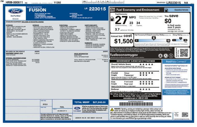 Used 2020 Ford Fusion SE w/ Equipment Group 151A FWD image 4
