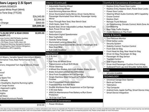 Used 2018 Subaru Legacy 2.5i Sport image 31