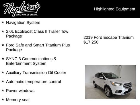 Used 2019 Ford Escape Titanium FWD image 15