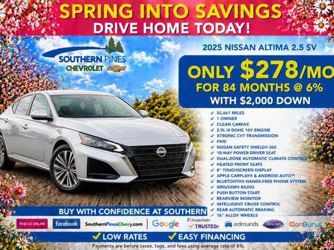 Used 2025 Nissan Altima 2.5 SV FWD image 2