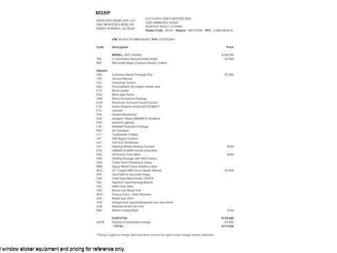 Certified 2021 Mercedes-Benz G 63 AMG 4MATIC image 2
