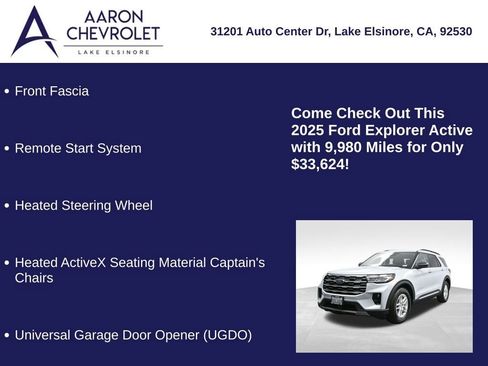 Used 2025 Ford Explorer Active w/ Active Comfort Package RWD image 10