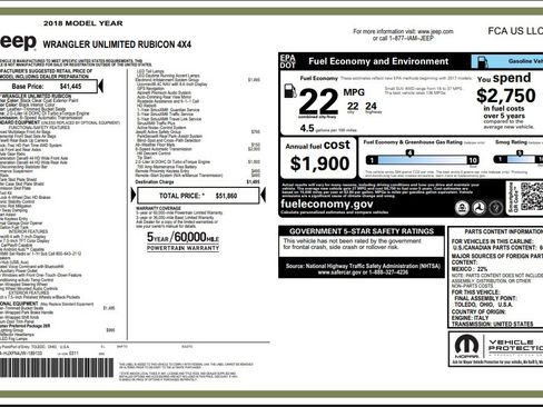 Used 2018 Jeep Wrangler Unlimited Rubicon image 4