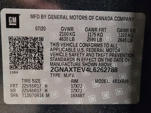 Used 2020 Chevrolet Equinox LT w/ Driver Convenience Package AWD/4WD image 33