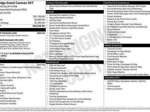 Used 2018 Dodge Grand Caravan SXT w/ Blacktop Package image 13