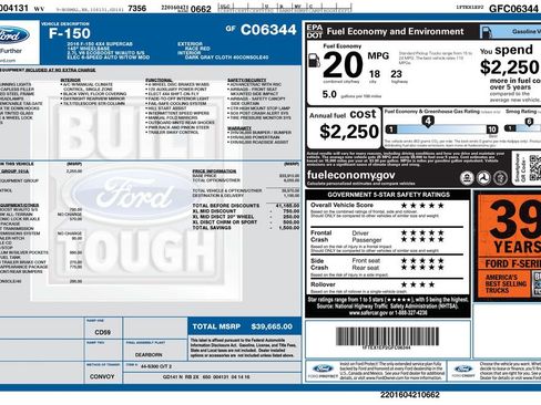 Used 2016 Ford F150 XL w/ Equipment Group 101A Mid image 35