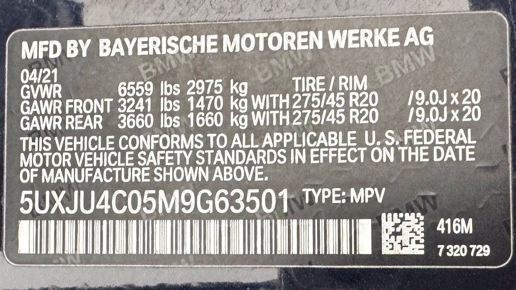 Used 2021 BMW X5 M50i w/ Executive Package AWD/4WD image 10