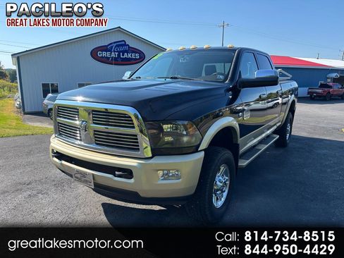 Used 2012 RAM 3500 Laramie Longhorn w/ HD Snow Plow Prep Group image 1