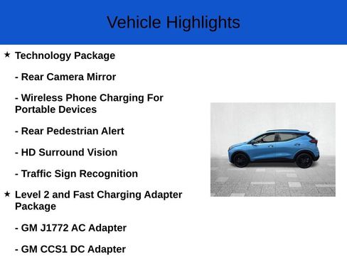 New 2027 Chevrolet Bolt RS w/ Technology Package FWD image 3