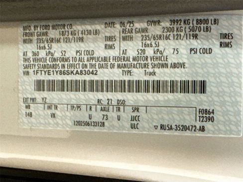 New 2025 Ford Transit 150 Low Roof w/ Load Area Protection Package image 26