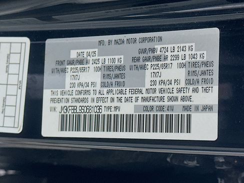 Used 2025 MAZDA CX-5 AWD 2.5 S w/ Select Package image 12