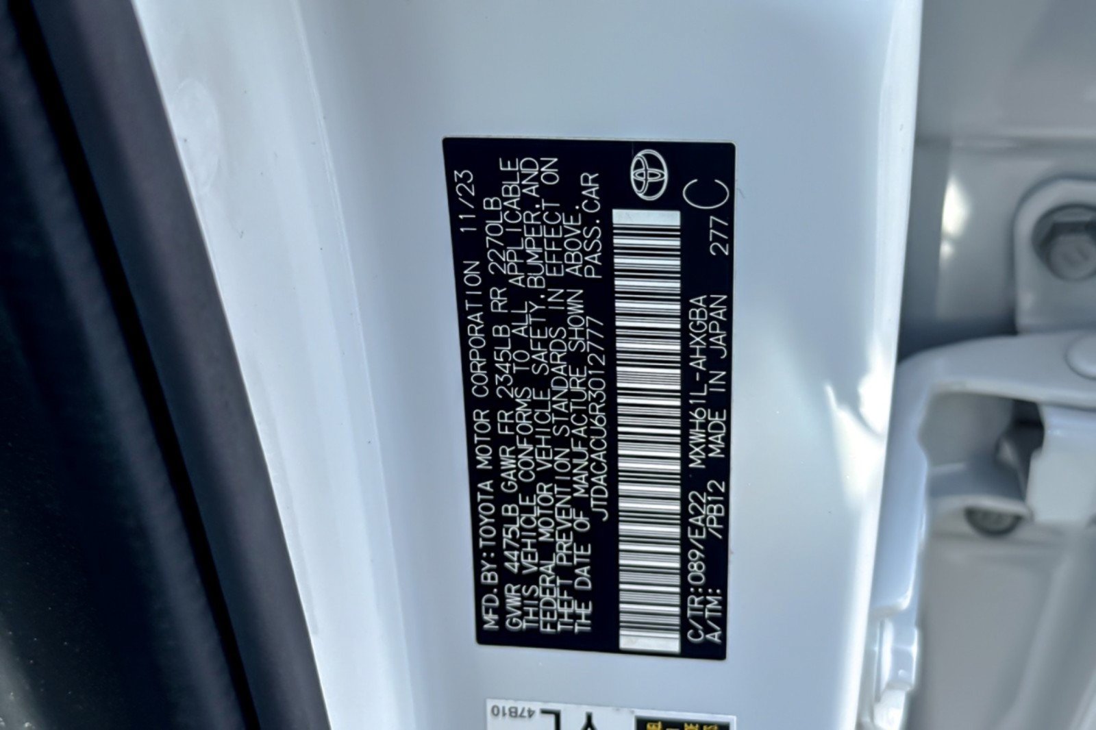 Certified 2024 Toyota Prius Prime FWD image 27