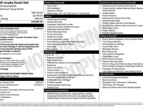 Used 2018 GMC Acadia Denali w/ Technology Package FWD image 5