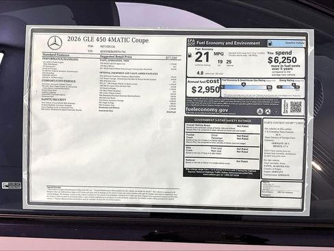New 2026 Mercedes-Benz GLE 450 4MATIC Coupe image 18