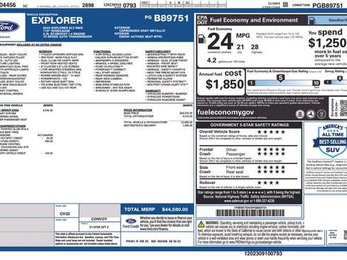Used 2023 Ford Explorer XLT w/ Equipment Group 202A RWD image 2