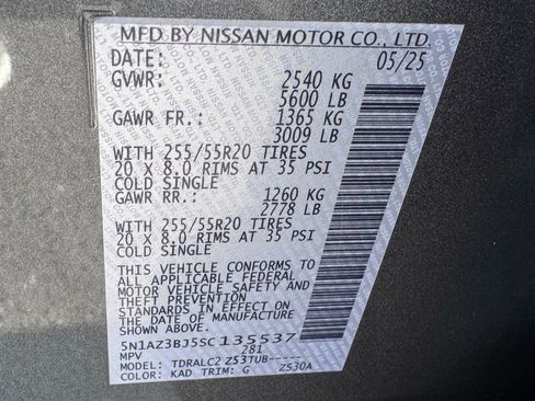 Used 2025 Nissan Murano SV FWD image 45