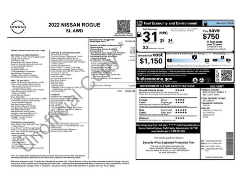 Used 2022 Nissan Rogue SL w/ SL Premium Package image 27