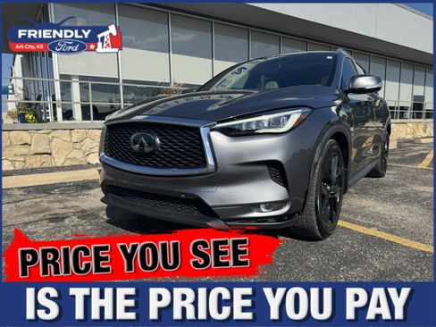 Used 2021 INFINITI QX50 Autograph w/ Premium White Leather Package FWD image 1