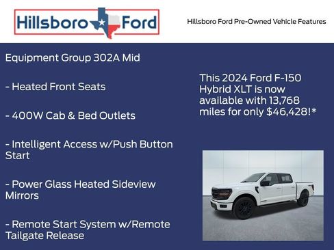 Used 2024 Ford F150 XLT w/ Equipment Group 302A MID AWD/4WD image 9