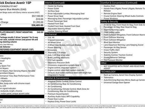 Certified 2022 Buick Enclave Avenir image 23