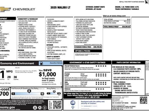 Used 2025 Chevrolet Malibu LT image 4