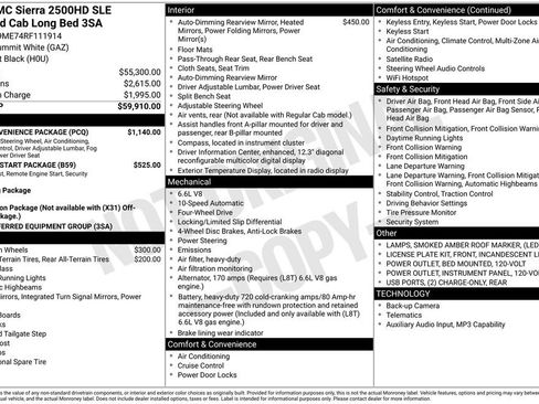 Used 2024 GMC Sierra 2500 SLE w/ SLE Convenience Package AWD/4WD image 5