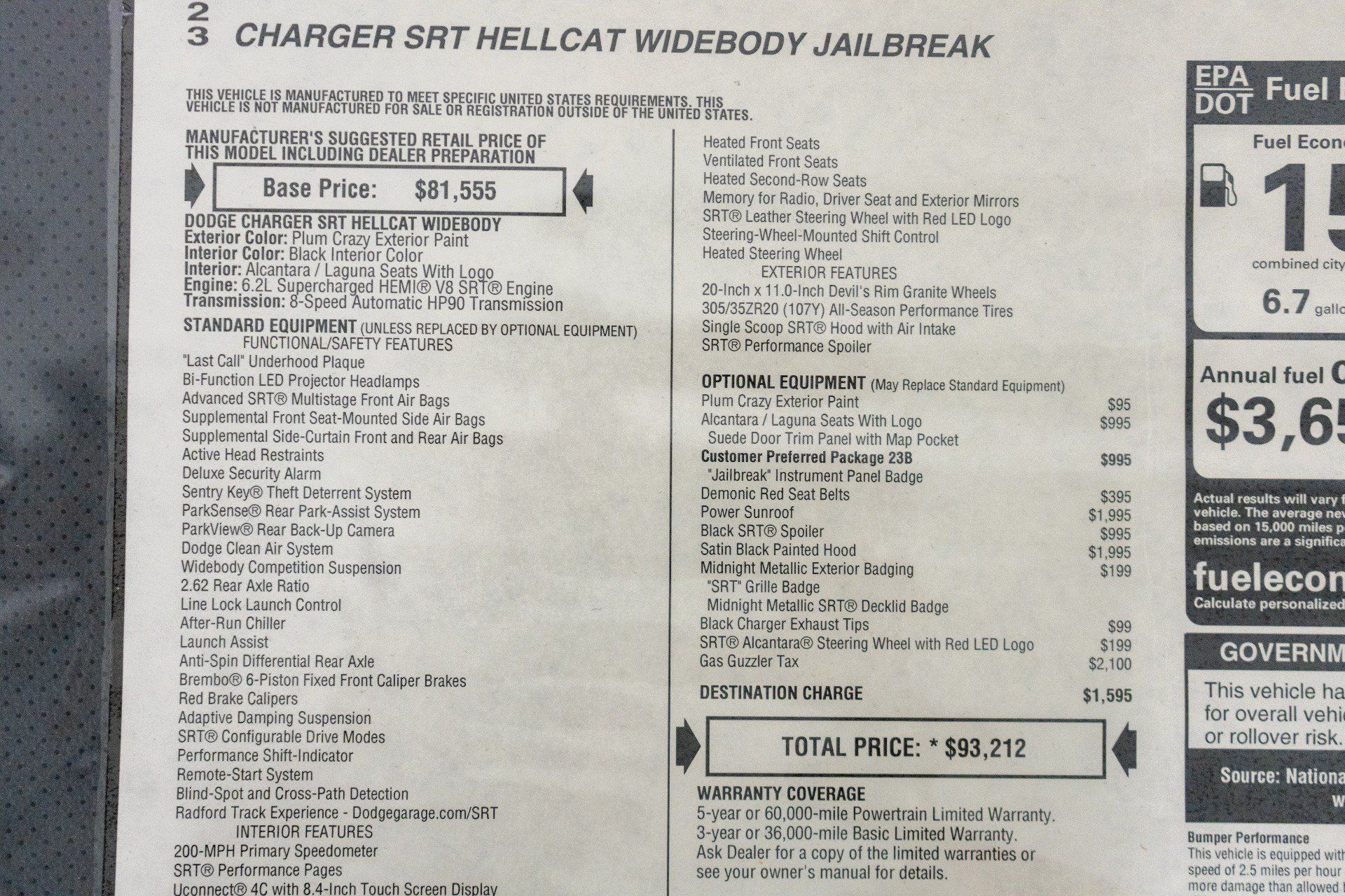 Used 2023 Dodge Charger SRT Hellcat RWD image 24