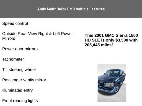 Used 2001 GMC Sierra 1500 SLE w/ SLT Marketing Option Pkg image 8
