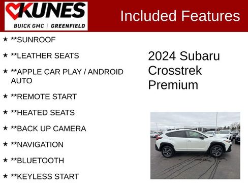 Used 2024 Subaru Crosstrek 2.0i Premium AWD/4WD image 2