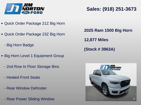 Used 2025 RAM 1500 Big Horn AWD/4WD image 8