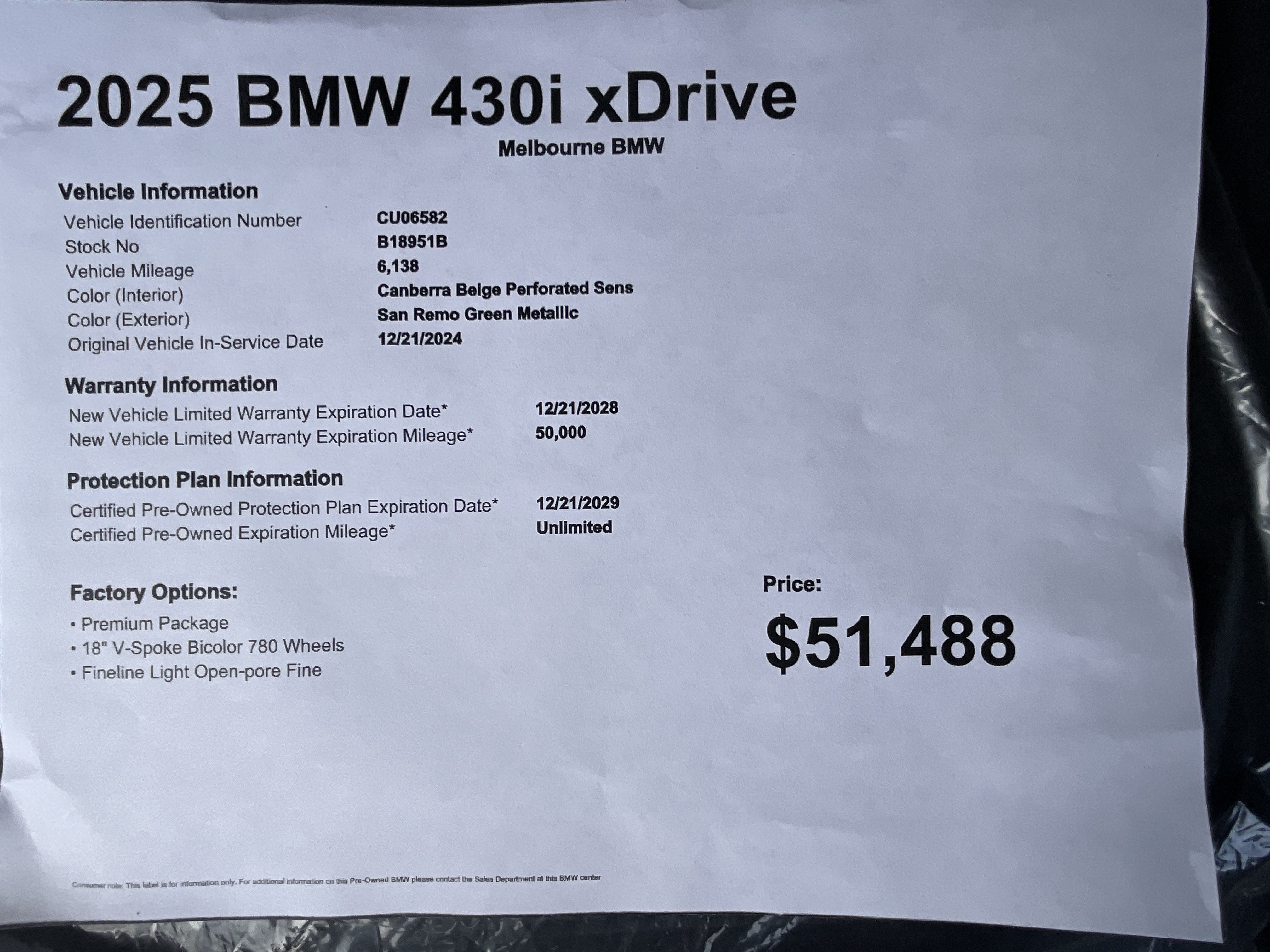 Certified 2025 BMW 430i xDrive Convertible w/ Premium Package AWD/4WD image 34