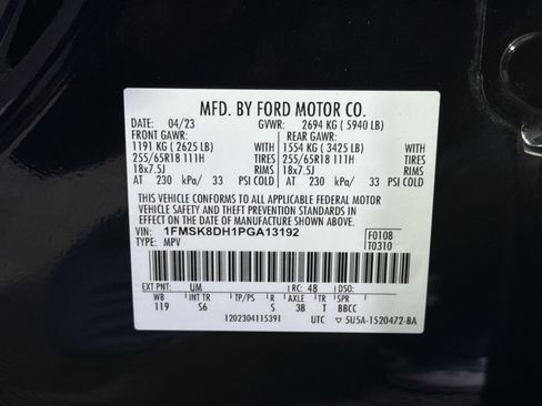 Certified 2023 Ford Explorer XLT w/ Equipment Group 202A AWD/4WD image 40