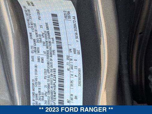 Certified 2023 Ford Ranger Lariat w/ FX4 Off-Road Package AWD/4WD image 24