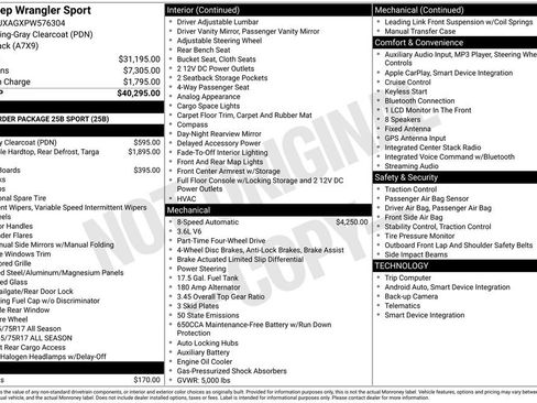 Certified 2023 Jeep Wrangler Sport image 23