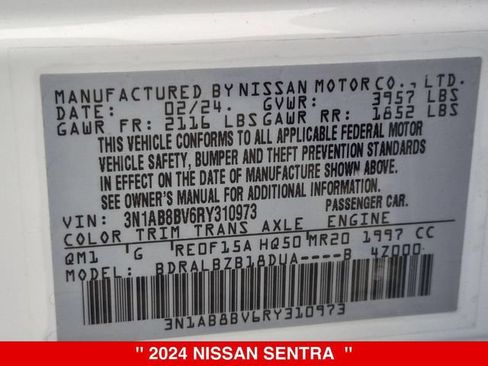 Certified 2024 Nissan Sentra S FWD image 36