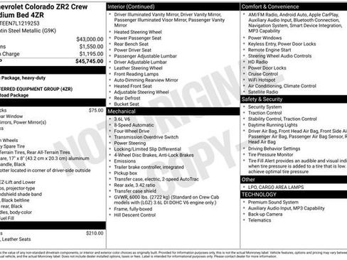 Certified 2020 Chevrolet Colorado ZR2 image 6