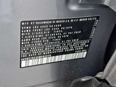Certified 2025 Volkswagen Taos S AWD/4WD image 28
