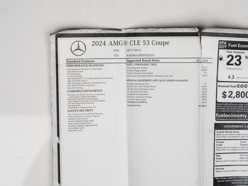 Used 2024 Mercedes-Benz CLE 53 AMG 4MATIC w/ Driver Assistance Package image 79