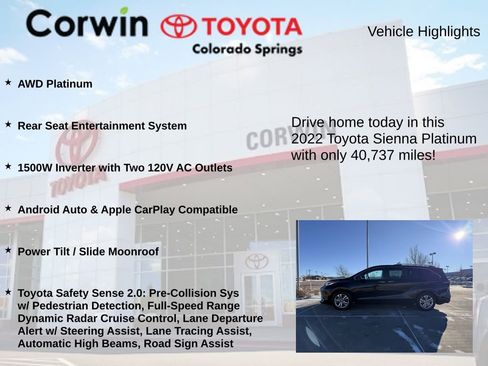 Used 2022 Toyota Sienna Platinum image 7