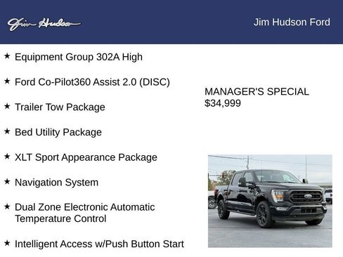 Certified 2022 Ford F150 XLT w/ Equipment Group 302A High image 12