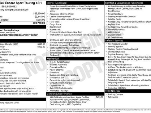 Used 2018 Buick Encore Sport Touring image 40