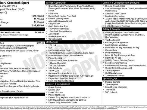 Used 2025 Subaru Crosstrek 2.5i Sport w/ Popular Package #3A image 29