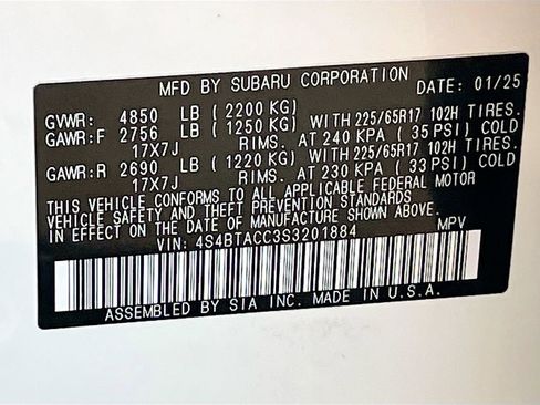 Used 2025 Subaru Outback Premium w/ Popular Package #1A image 31