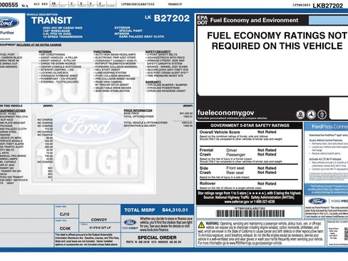 Used 2020 Ford Transit 250 148 High Roof Extended RWD image 2