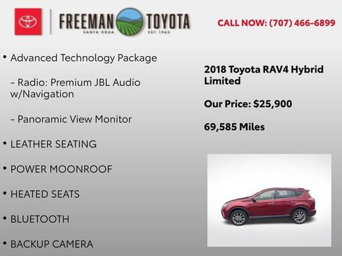 Used 2018 Toyota RAV4 Limited w/ Advanced Technology Package AWD/4WD image 5
